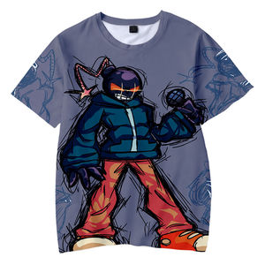 Camiseta personalizada de poliéster 100% para hombre, estilo corto Boxy Vintage para gimnasio, técnica lavada por sublimación impresa en 3D, ropa de marca para hombre - Product Image 2