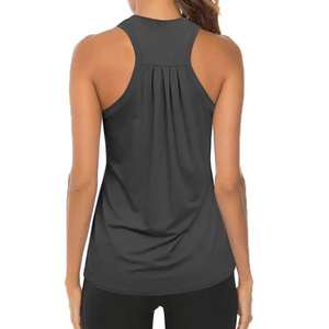 เสื้อกล้ามออกกำลังกายผ้าถักยืดหยุ่นระบายอากาศได้ดีสำหรับผู้หญิง เสื้อกล้ามฤดูร้อนแบบสั่งทำได้ สไตล์ลำลองสำหรับฟิตเนส Zavi Sports - Product Image 3