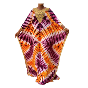 New Fashion Women <b>Kaftan</b> <b>Summer</b> Cotton Rayon Loose Long Dress with Attractive Printed Patterns Long Sleeve for All Day Wear - Product Image 1