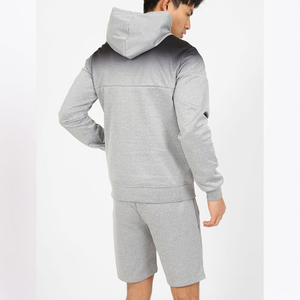 Conjunto de Sudadera con Capucha y Pantalones Cortos de Verano para Hombre, Conjunto de Sudadera con Capucha y Pantalones Cortos de Algodón para Hombre, Chándal de Verano, Conjuntos de Sudadera con Capucha de Moda Urbana, Fabricación al por Mayor - Product Image 2