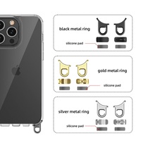 Nouvelle conception, coque de téléphone de haute qualité en TPU+PC avec crochet détachable, tendance streetwear, pour les séries 15/14, protection pour téléphone portable
