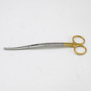 LIKAMED Ciseaux Metzenbaum en forme de S TC Ciseaux d'opération fine Metz 18cm Anneaux dorés Poignées - Product Image 3