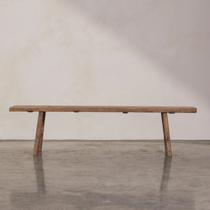 Banco Elegante de Madera Marrón Antigua para Sala de Estar con Diseño Intrincado - Product Image 2