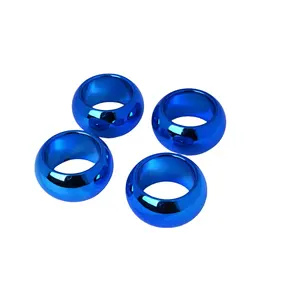 Blauw Gekleurde Ronde Vorm Servet Ring Premium Kwaliteit Op Maat Servet Houder Voor Thuis En Restaurant Tafelgerei Tissuehouder