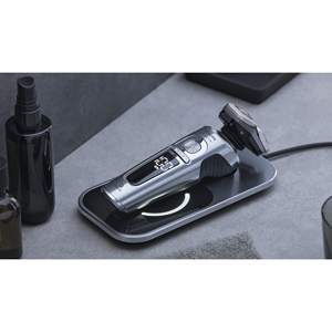 Rasoir Électrique Rotatif Advand, Système de Rasage, Finition Chromée, Support de Charge Sans Fil, IPX7, Tondeuse à Barbe, Tondeuse à Poils de Nez pour le Corps - Product Image 4