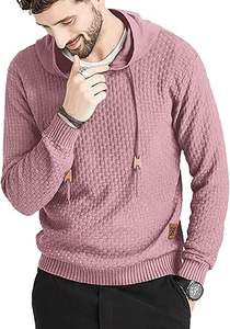 Sudaderas Casuales de Invierno para Hombre, Color Sólido, 100% Algodón, Corte Regular, Diseño con Bolsillo, Ecológicas, Transpirables y de Secado Rápido - Product Image 2