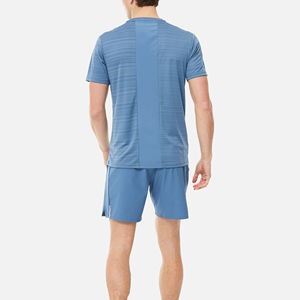 Conjunto de camiseta atlética y pantalones cortos de secado rápido para Hombre | Ropa deportiva ligera y transpirable para correr, gimnasio, entrenamiento - Product Image 4