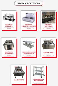 Acero inoxidable 304 Vietnam 2 quemadores Gas Wok Range equipo de cocina de alta calidad 1,0mm de espesor estufa comercial garantía - Product Image 6