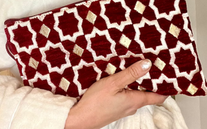 Trousse de maquillage en tissu à motif marocain Ziliji Trousse de toilette de voyage - Product Image 2