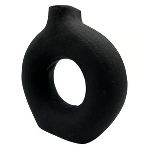 Jarrón de suelo de aluminio de diseño llamativo y nórdico, capullo de flor pintado a mano para decoración del hogar y centros de mesa de boda, jarrón de mesa - Product Image 4