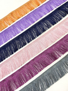 Đen 5 cm <span class=keywords><strong>Polyester</strong></span> Kim Loại tua ren <span class=keywords><strong>TRIM</strong></span> <span class=keywords><strong>Gimp</strong></span> cho trang trí đèn chùm và Latin Dance Dress - Product Image 5