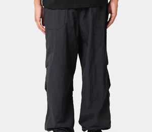 Pantalones Deportivos de Algodón Lavado para Hombre, de Alta Calidad, con Logotipo Bordado Personalizado, Antiarrugas, Corte Recto, Cierre con Cordón Ajustable - Product Image 4