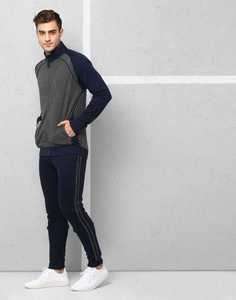 Chándal utilizable para exteriores para hombre, conjunto de ropa deportiva inteligente y cálida para correr, para fitness y ocio, chaqueta cálida con cremallera completa, conjunto de 2 piezas - Product Image 4