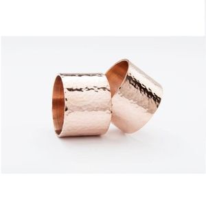 Hammered Metal Napkin Rings with <b>Copper</b> Finished in Latest Design Perfect for Stylish Event <b>Table</b> Decoration - Product Image 1