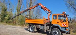CAMION 2001 MA N TGM 18.240PS 4X4 3.S-KIPPER MIT KRAN 245HP 31,074KM DIESELTIPPER TRANSMISSION MANUELLE D'OCCASION - Product Image 5