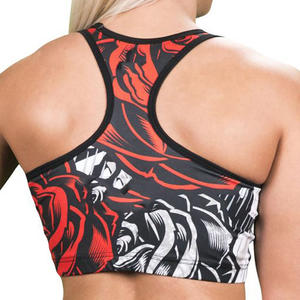 Soutien-gorge de sport pour femme personnalisé par sublimation, OEM, haute performance, extensible, compression, vêtements de sport respirants, vente en gros, vêtements de fitness - Product Image 2
