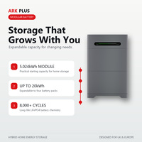 Système de stockage d'énergie solaire hybride G98 conforme aux normes, de 5 kWh à 20 kWh, avec entrée PV de 5200 W et alimentation de secours de 2500 W pour le Royaume-Uni