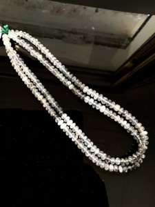 Cuentas Redondas de Rutilo Blanco Natural, Collar de Piedras Preciosas, Suministros para la Fabricación de Joyería Fina, 6-8 mm - Product Image 5