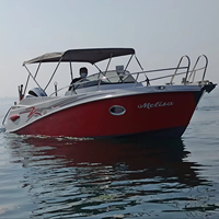 Premium Sıfır Özelleştirilmiş SAFTER MARINE 680WA Walk-Around Fiberglas Eğlence ve Keyif Teknesi Dayanıklı Açık Güverteli Deniz Teknesi