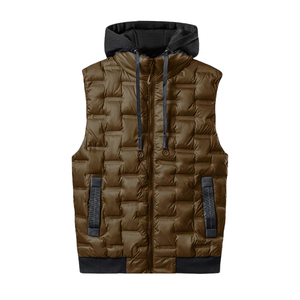 Vêtements d'extérieur décontractés pour la fête Gilet bouffant d'hiver matelassé classique OEM Tissu Veste à bulles sans manches pour hommes Conception personnalisée Respirante - Product Image 1