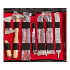 El mejor kit de herramientas de herrador, herramientas de recorte de pezuñas de caballo, instrumento veterinario, extractor de escofina, cuchillo, martillo, herramienta de amortiguación, logotipo personalizado - Product Image 4