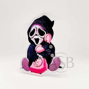 กระเบื้องขนตาอะคริลิกพร้อมแม่เหล็กปรับแต่งโลโก้ได้สำหรับฮาโลวีนแผ่นติดขนตาสยองขวัญรูปผีน้อยแบบยั่งยืน - Product Image 1