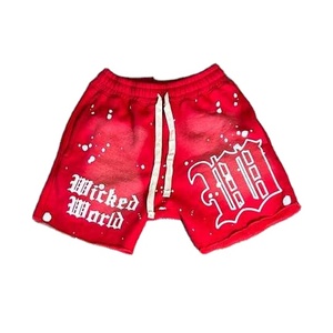 Tom Short décontracté en coton lavé à l'acide imprimé pour homme - Product Image 5
