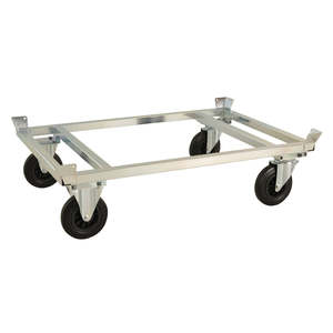 Chariot à palettes électrogalvanisé à commande manuelle avec dispositif de verrouillage - KM217-EPB - Product Image 1