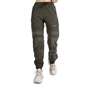 Pantalon de survêtement cargo décontracté pour femme, couleur unie, avec poches, idéal pour le fitness, le jogging, le yoga, la randonnée en extérieur, respirant et à séchage rapide - Product Image 3