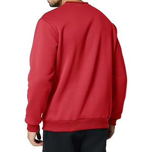 Sweatshirts personnalisés sweat à col rond polyester et coton sweat à col rond surdimensionné blanc Streetwear sweat à capuche à col rond - Product Image 3