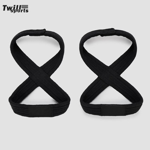 Adjustable High Gym Fitness Wrist Straps Cotton Sports Grip Band <b>Weight</b> Lifting Non-slip Strength <b>Training</b> Customizable Wrist - Product Image 1
