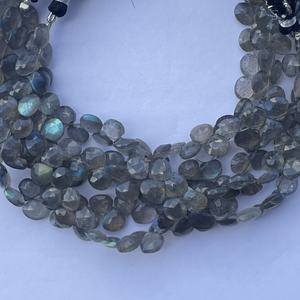8mm 10mm 12mm piedra labradorita Natural forma de corazón facetado Briolette gotas cuentas hebra del fabricante en línea India Alibaba - Product Image 4