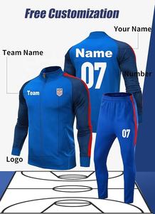 Hot Selling Sports Team Tracksuits Track <b>Jackets</b> and Pant Personalized Soccer Tracksuit with Team Name Number for <b>Men</b> Women Boy - Product Image 2