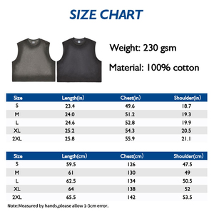 Personnalisé poids lourd Muscle Gym gilet T-shirts hommes personnalisé noir recadrée Boxy Fit sans manches débardeur t-shirts - Product Image 5