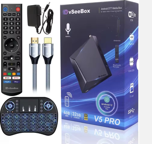 VENTES MONDIALES DU NOUVEAU V-See_Box V5 Pro avec système de commande vocale intégré, Android 12, 4 Go de RAM, 32 Go - Product Image 3