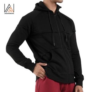 Custom Rough <b>Stitch</b> Design Men's Pullover Hoodie with Reverse Weave Contrast Applique 100% Cotton Winter Fleece - Product Image 4