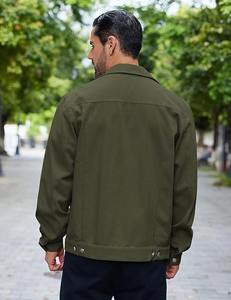 À la mode 2025 décontracté mode fermeture éclair vestes hommes vêtements couleurs contrastées Plaid maille chemises hommes vestes style de mode - Product Image 3