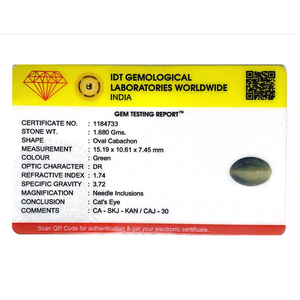Gema de Ojo de Gato Marrón de 8.4 Quilates, Pulida, Accesorio de Joyería de 3mm - Product Image 4