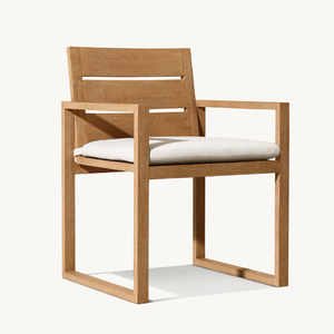 Chaise individuelle avec accoudoirs de style moderne, adaptée à une utilisation en extérieur, équipée de mousse souple pour se détendre - Product Image 3