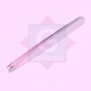 Pinzas para cejas con punta inclinada de acero inoxidable de alta calidad, antiestáticas, duraderas para desplumar cejas y extensión de pestañas postizas - Product Image 3