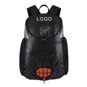 Mochilas deportivas informales con forro Oxford y bolsillo escolar con logotipo personalizado, mochila de baloncesto para hombre, mochila de baloncesto, mochila de baloncesto - Product Image 2