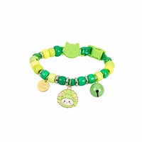 Collier à cloche réglable et coloré pour chats et chiens avec un design de dessin animé mignon, accessoire léger pour animaux de compagnie à usage quotidien