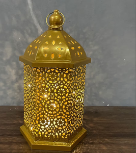 Spectacular Play of Light |Golden Light <b>Lamp</b> Gift Lovet Handmade Coustmized Moroccan <b>Lantern</b> - Product Image 2