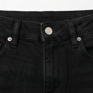 <b>Women</b> High Quality Denim <b>Jeans</b> Pants New Design Straight Style Mid Waist Cotton Material Dark Wash Branded Dropshipping Stock - Product Image 4