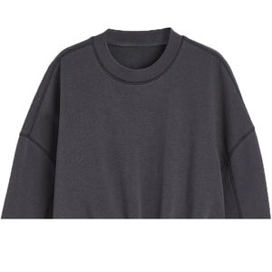 เสื้อสเวตเชิ้ตผู้หญิงแบบเป็นมิตรกับสิ่งแวดล้อม ระบายอากาศได้ดี กันลม ปักลาย โพลีเอสเตอร์/คอตตอน 340 กรัม สำหรับฤดูหนาว คอกลม แขนปกติ - Product Image 4