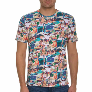 Vente chaude 100% Polyester TShirt Hommes Personnalisé Toute Impression Par Sublimation Plus La Taille 3D Numérique Transfert De Chaleur Silicone Personnalisé - Product Image 4