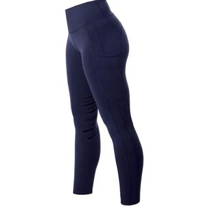 Mujeres de alto rendimiento inteligente de invierno de cintura alta de silicona para montar a caballo mallas ecuestres medias en varios colores - Product Image 2