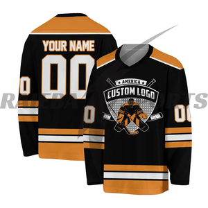 2025 Factory Wholesale Custom Printed Breathable Ice Hockey Uniform Set Premium Quality Customized Design Team <b>Name</b> Included - Product Image 3