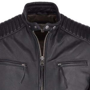 Chaqueta de Motero para Hombre, Estilo Clásico, Tela Suave, Ajuste Cómodo, Logotipo Personalizado Disponible, para Ropa Urbana, Viajes, Uso Diario e Informal - Product Image 4