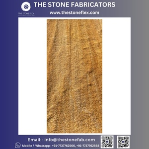 Plaque de placage en pierre flexible en teck et grès TSF Inde - Product Image 6